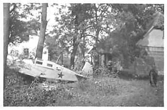 Cukurs C.6bis after capture and now in Soviet markings